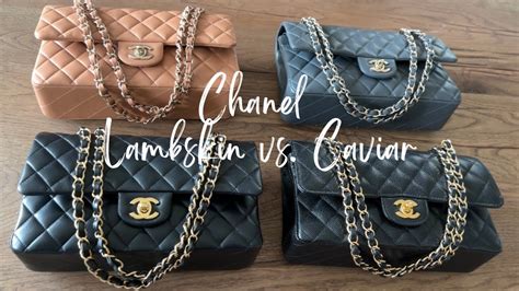 chanel aged calfskin|caviar vs lambskin Chanel.